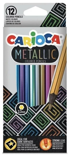CARIOCA KURU BOYA METALİK 12 Lİ 43164