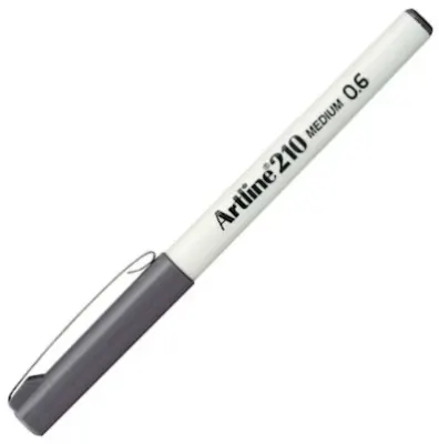 ARTLINE KEÇE UÇLU YAZI KALEMİ 210N 0.6 GRİ A-EK-210N GREY