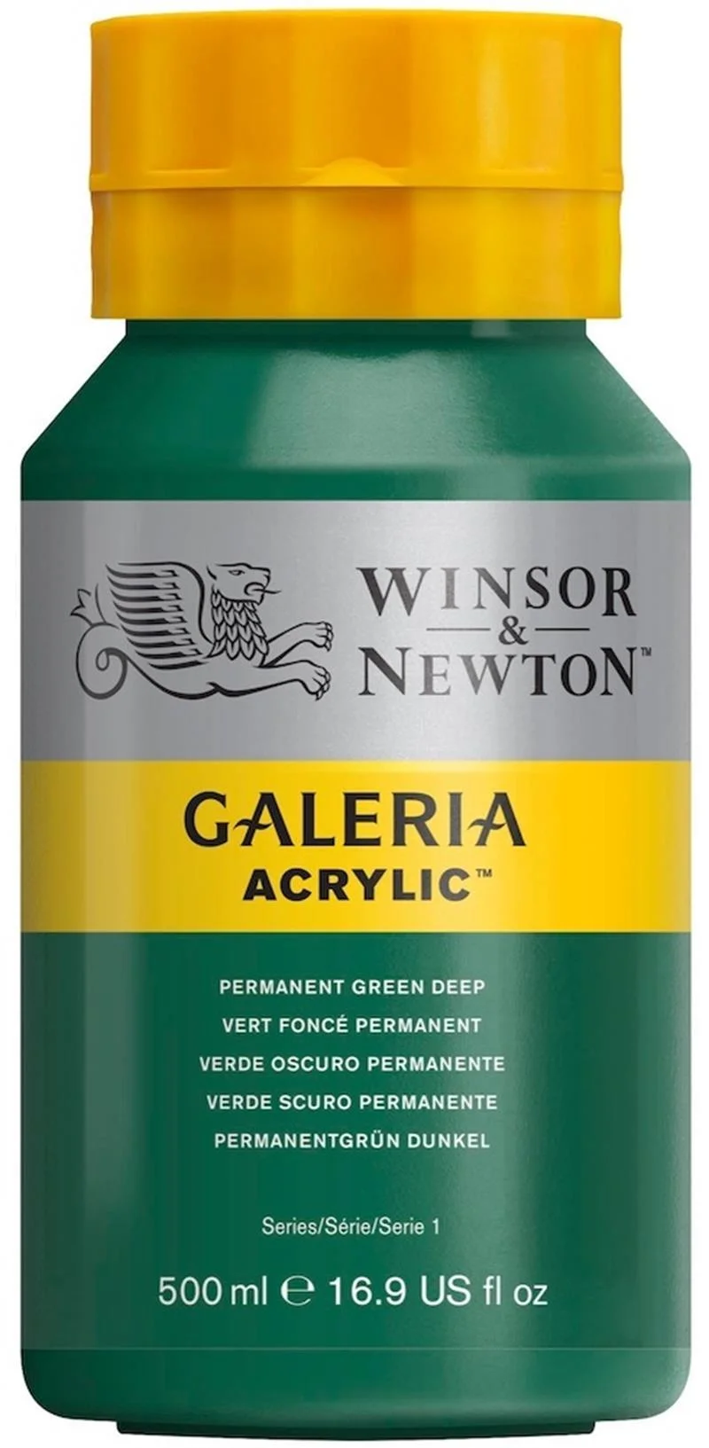 W&amp;N AKRİLİK BOYA GALERIA 500 ML PERMANENT GREEN DEEP 482 WN-2150482