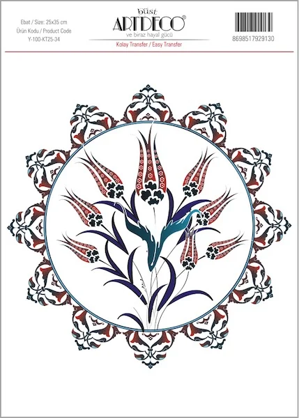 ARTDECO KOLAY TRANSFER 25x35 CM NO:34 Y-100-KT25-34