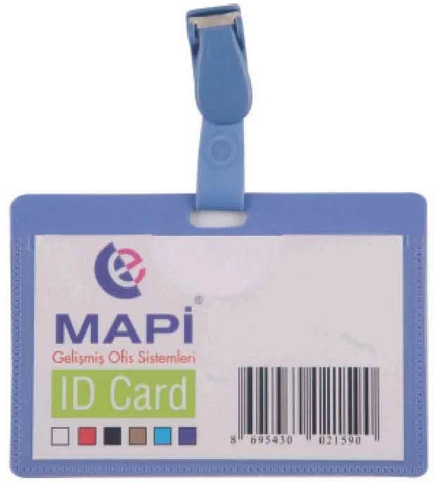 MAPİ KART P.KLİPSLİ PP YATAY GRİ 5Lİ 910 16 10
