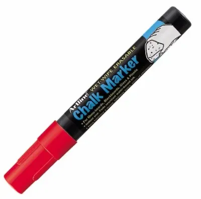 ARTLINE TEBEŞİR MARKÖRÜ CHALK MARKER KIRMIZI A-EPW-4 RED