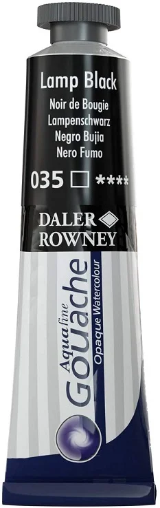 DALER ROWNEY GUAJ BOYA AQUAFINE 15 ML LAMP BLACK 136015035