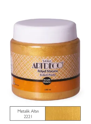 ARTDECO ROLYEF MACUNU METALİK 220 ML ALTIN Y-054N 2221