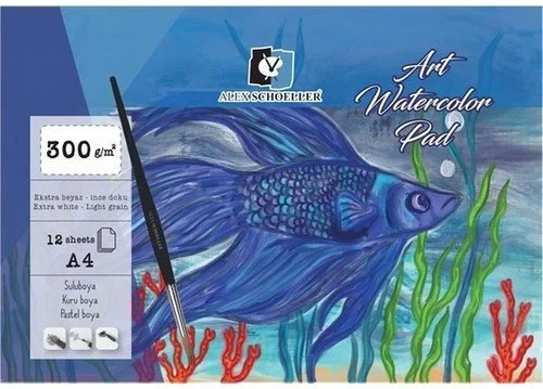 ALEX SULUBOYA DEFTERİ YAPIŞKANLI 300GR A4 12 Lİ ALX-0625
