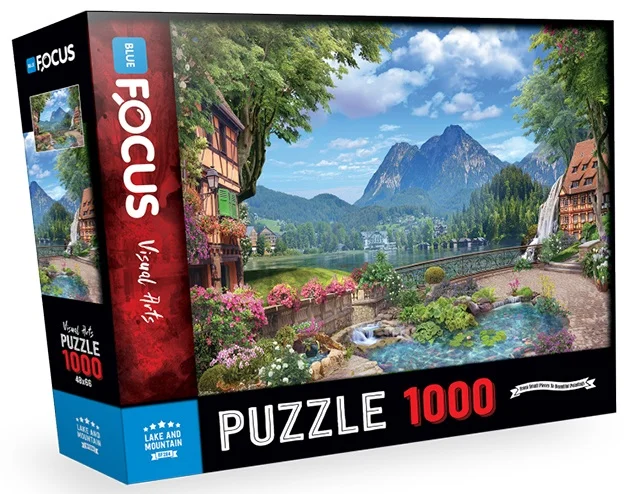 BLUE FOCUS PUZZLE 1000 PARÇA GÖL VE DAĞ BF284