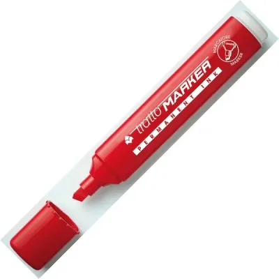 TRATTO PERMANENT MARKÖR KESİK UÇ KIRMIZI 840202