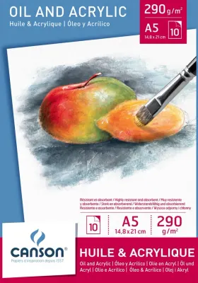 CANSON YAĞLI ve AKRİLİK BOYA BLOĞU LEISURE A3 290 GR 10 SF 200005786