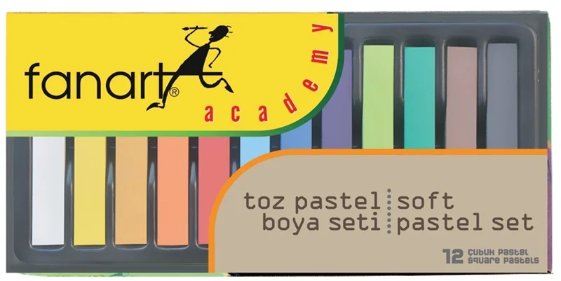 FANART ACADEMY TOZ PASTEL SETİ 12 RENK F-4000.S12