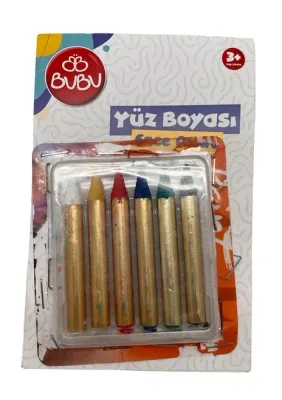 BU-BU YÜZ BOYASI 6 RENK BUBU-YUZ001