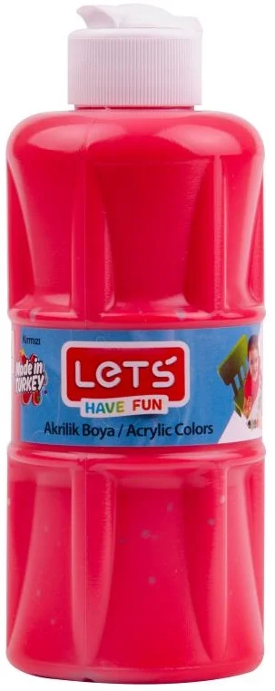 LETS AKRİLİK BOYA 250 ML KIRMIZI L-5704