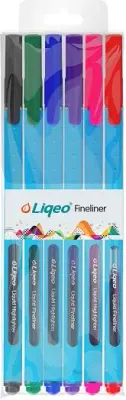 LIQEO FINELINER KALEM 6 LI F-8027-6PVC