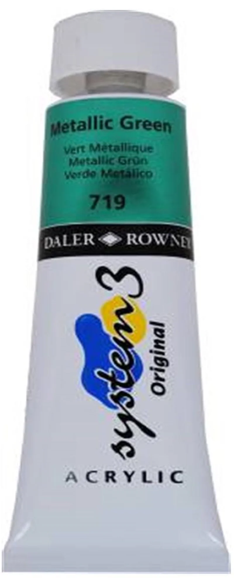 DALER ROWNEY AKRİLİK BOYA SYSTEM 3 ORIGINAL SERİSİ 75 ML METALLIC GREEN 129075719