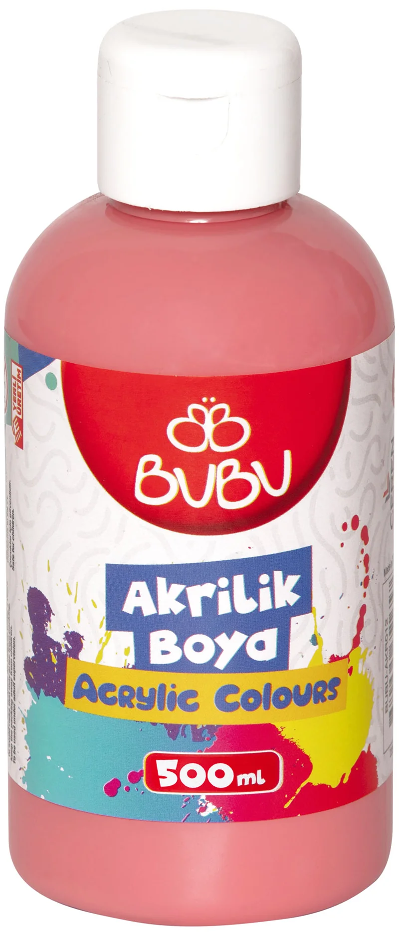 BU-BU AKRİLİK BOYA 500 GR. PEMBE BUBU-AKR029