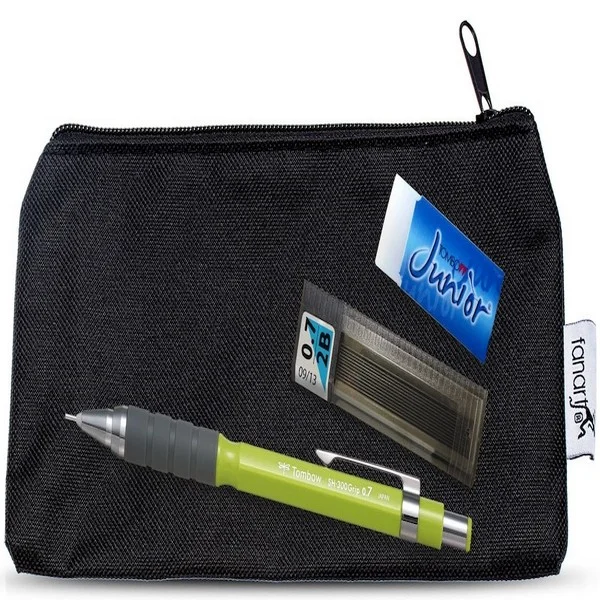 TOMBOW VERSATİL KALEM SH-300 GRIP OKUL SETİ BEZ KALEMLİKLİ 0.7 LİMON YEŞİL T-SH-GR51 R7.K2