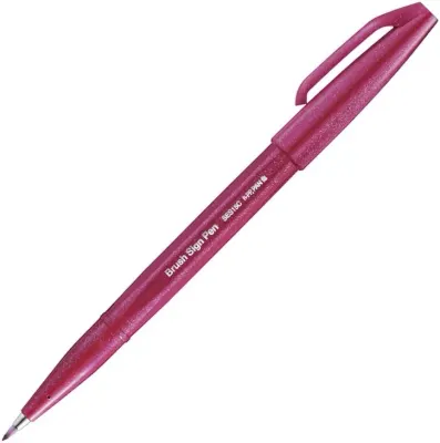 PENTEL İMZA KALEMİ SING PEN BRUSH SES15C KIRMIZI Y SES15C-B2X