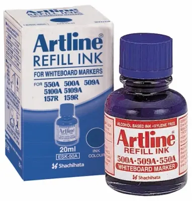 ARTLINE BEYAZ TAHTA KALEMİ MÜREKKEBİ 20 ML KIRMIZI A-ESK-50A RED