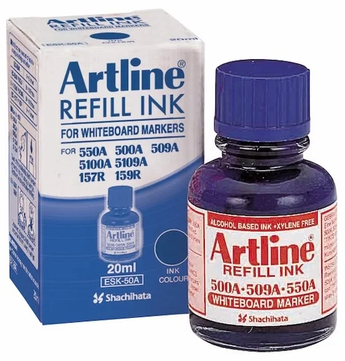 ARTLINE BEYAZ TAHTA KALEMİ MÜREKKEBİ 20 ML KIRMIZI A-ESK-50A RED