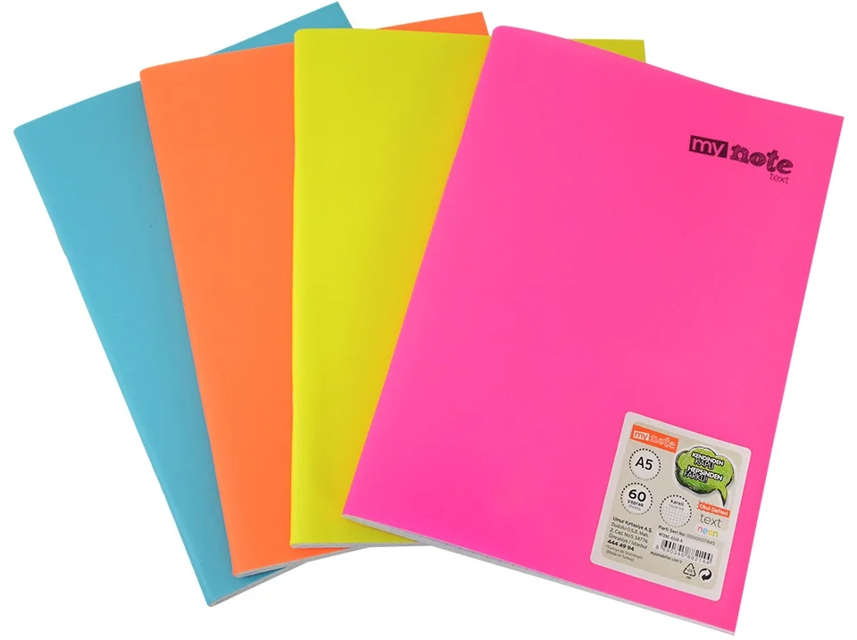 MYNOTE DEFTER TEXT NEO PP KAPAK DİKİŞLİ A5 40 YP KARELİ MTXNE-A540-K