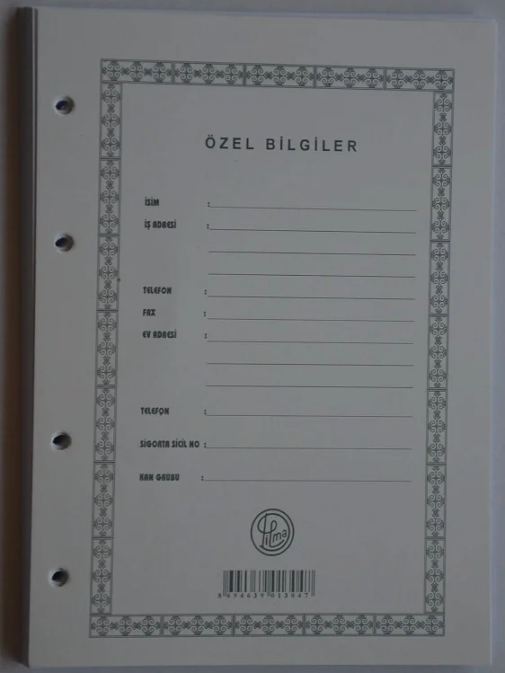 DİLMAN CARİ HESAP KLASÖRÜ YEDEĞİ A4 1303