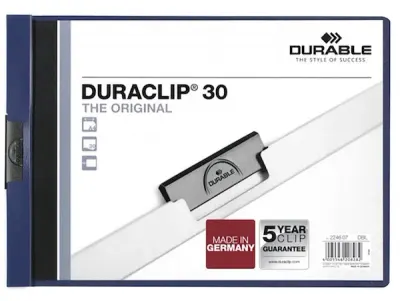 DURABLE SIKIŞTIRMALI DOSYA DURACLIP 2246 30 SF KAPASİTELİ YATAY 2246