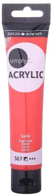 DALER ROWNEY AKRİLİK BOYA SIMPLY SERİSİ 75 ML SCARLET 126975567