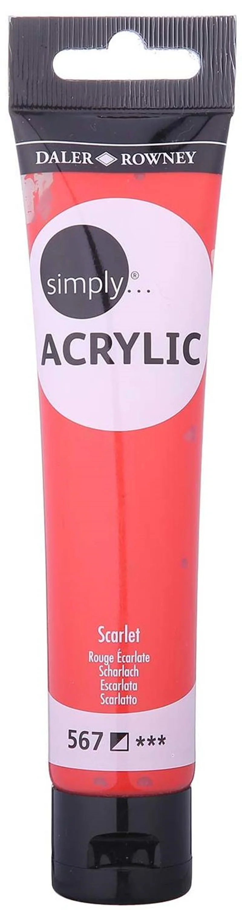 DALER ROWNEY AKRİLİK BOYA SIMPLY SERİSİ 75 ML SCARLET 126975567