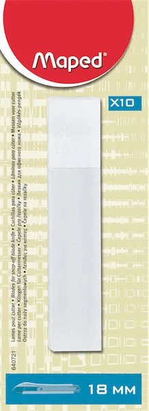 MAPED MAKET BIÇAĞI YEDEĞİ GENİŞ 18MM 10 LU 640721