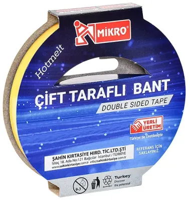 MİKRO ÇİFT TARAFLI BANT 36 MM x 25M BNT104