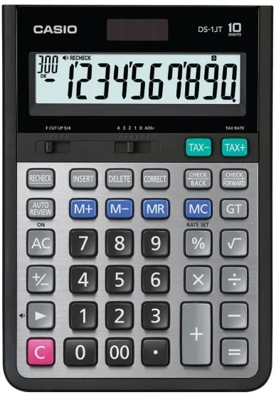 CASIO HESAP MAKİNESİ MASAÜSTÜ DS-1JT 10 HANE