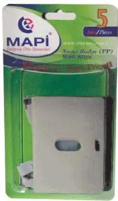 MAPİ KART P.KLİPSLİ PP YATAY SİYAH 5Lİ 910 16 01