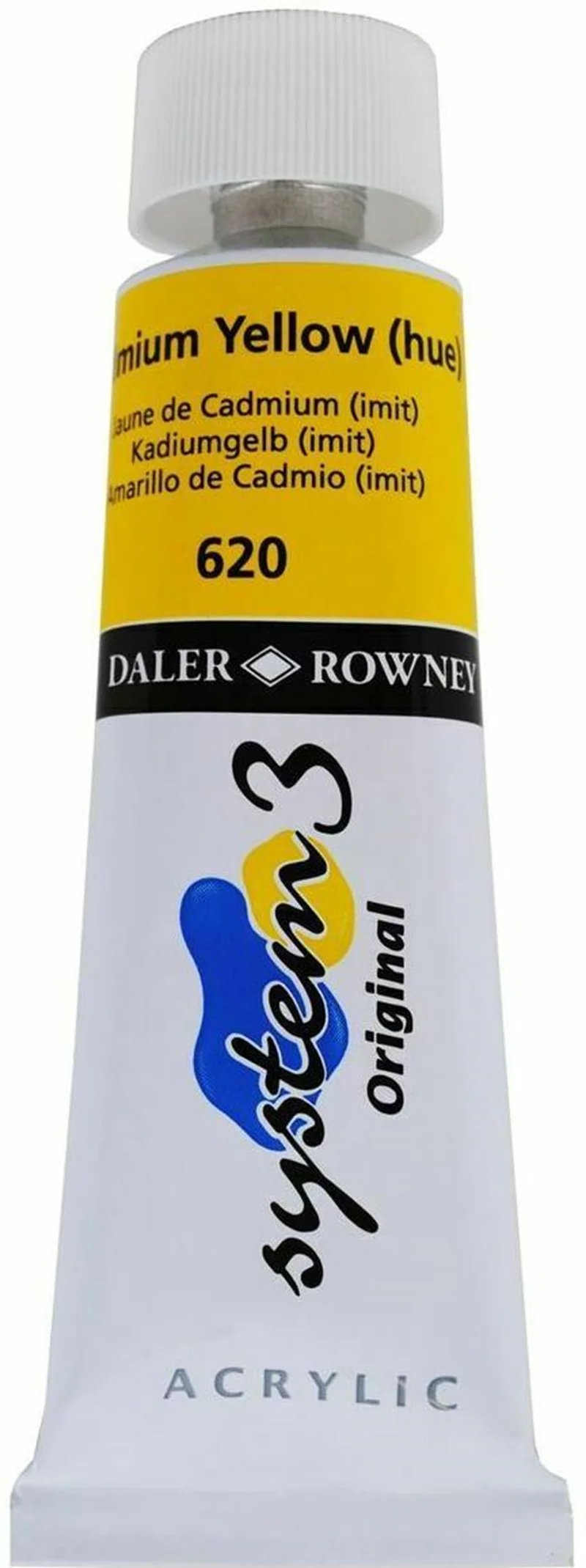 DALER ROWNEY AKRİLİK BOYA SYSTEM 3 ORIGINAL SERİSİ 75 ML CADMIUM YELLOW HUE 129075620