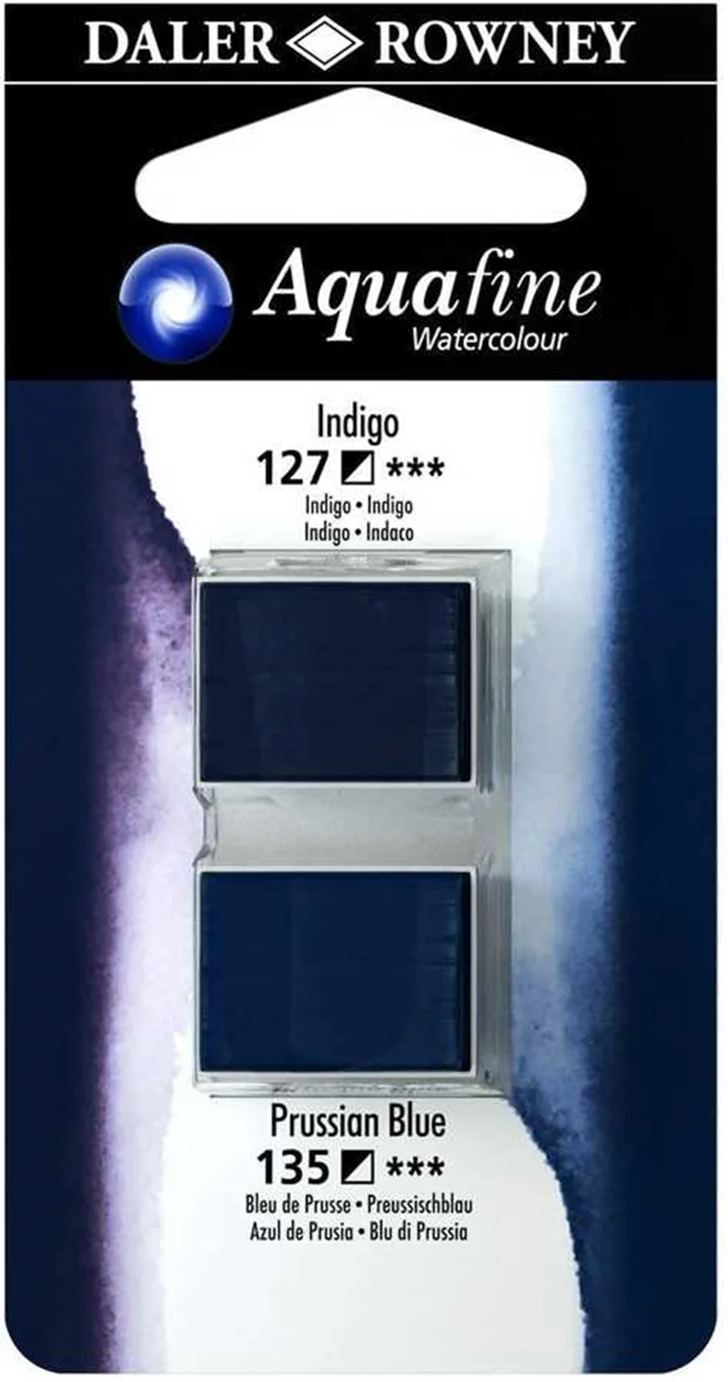 DALER ROWNEY SULU BOYA TABLET H/P SET 10 131017010 INDIGO/PRUSSIAN BLUE