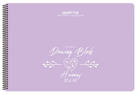 GIPTA RESİM DEFTERİ HARMONY 25x35 SPİRALLİ PP KAPAK 30 YP. 4159