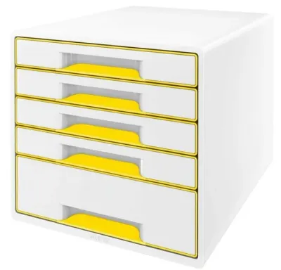 LEITZ EVRAK RAFI WOW 5 ÇEKMECE L-5214 SARI