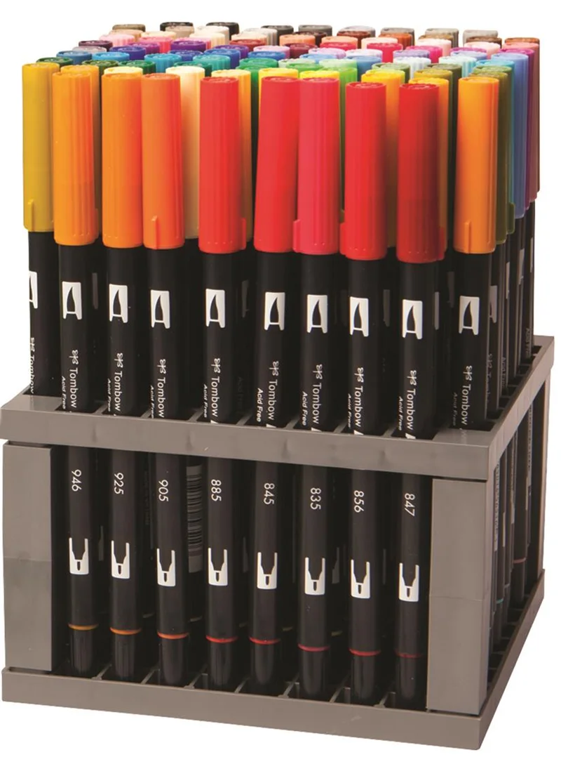 TOMBOW AB-T DUAL BRUSH PEN GRAFİK KALEMİ SETİ 96 RENK STANDLI T-XCAB-T96CQP