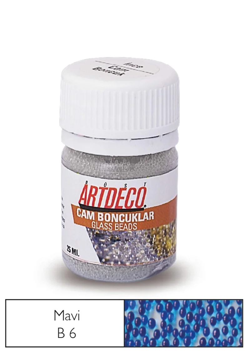ARTDECO CAM BONCUK 25 ML MAVİ Y-029A-B6