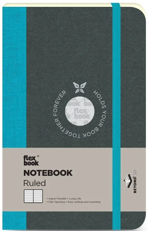 FLEX BOOK DEFTER 9x14 TURKUAZ 192SF.ÇİZGİLİ  FB 63