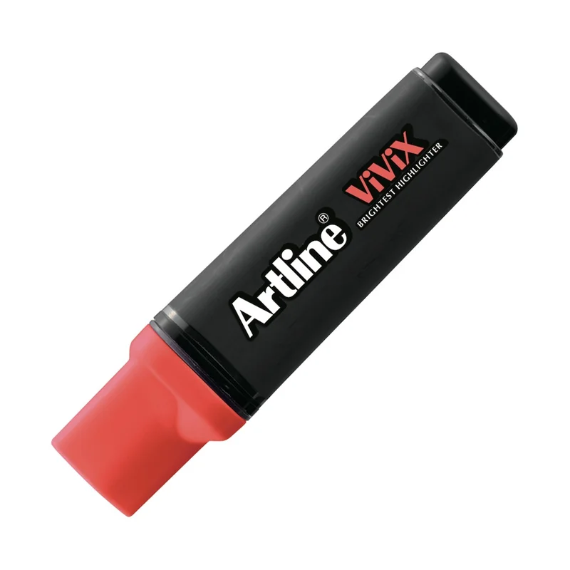 ARTLINE FOSFORLU KALEM VIVIX FOSFORLU KIRMIZI A-EK-670 F.RED