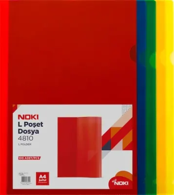 NOKİ L POŞET DOSYA TURUNCU 100 LÜ 4816