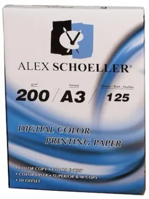 ALEX FOTOKOPİ KAĞIDI A3 200 GR 125 Lİ ALX-828