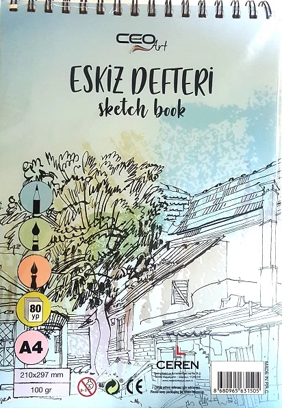 CEO ART ESKİZ DEFTER A5 SERT SPR.100GR 80YP.ED0008