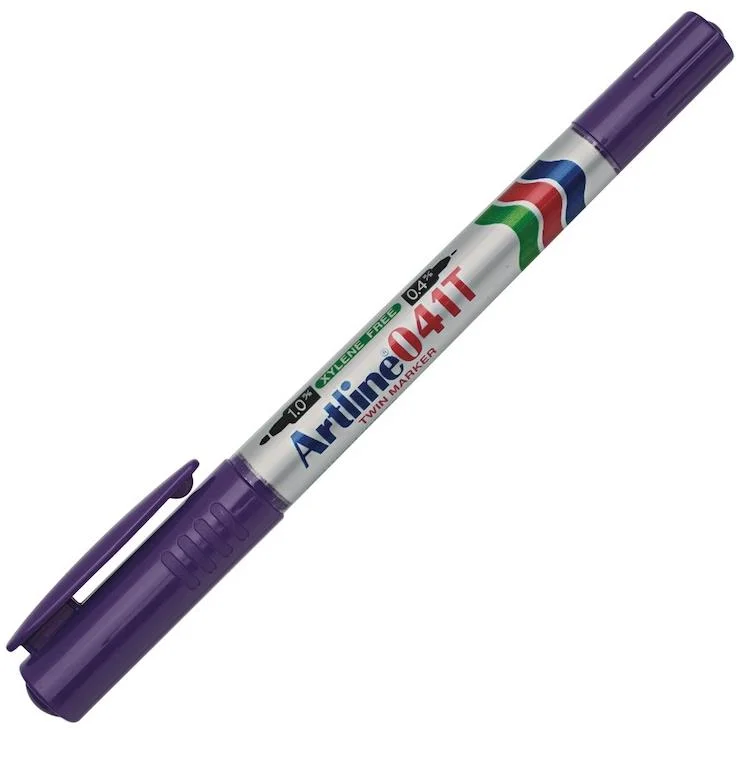 ARTLINE PERMANENT MARKÖR TWIN MARKER ÇİFT UÇLU 041T MOR A-EK-041T PURPL