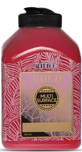 ARTDECO AKRİLİK BOYA GOLD MULTI-SURFACE 500 ML ATEŞ KIRMIZI Y-G70L-226