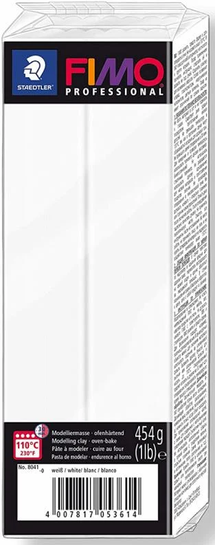 FIMO PROFESSIONAL MODELLEME KİLİ 454 GR BEYAZ 8041-0
