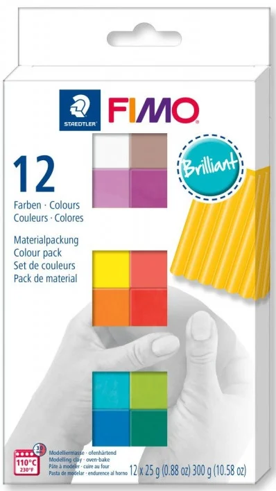FIMO SOFT MODELLEME KİLİ SET MP CANLI RENKLER 25 GR x 12 BLOK 8023 C12-2