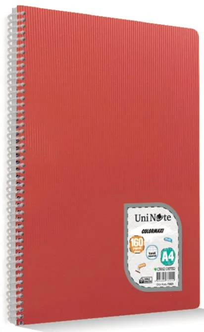 ÇINAR DEFTER 17x24 COLORMAXI SPİRALLİ PP KAPAK 60 YP. KARELİ 73105