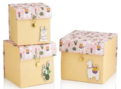 GIPTA KUTU SETİ 3 LÜ LLAMA DİK BOY BX92920