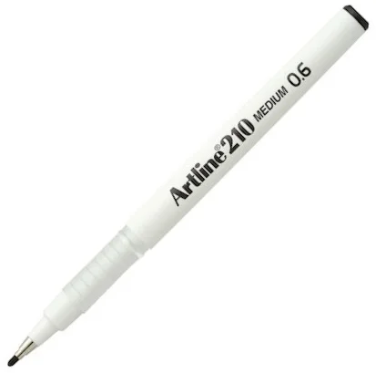 ARTLINE KEÇE UÇLU YAZI KALEMİ 210N 0.6 SİYAH A-EK-210N BLACK