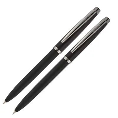 SCRIKSS TÜKENMEZ KALEM + VERSATİL KALEM SET 108 PRESTİJ KRİSTAL KUTU MAT SİYAH